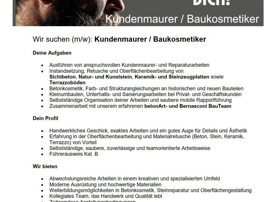 Kundenmaurer / Baukosmetiker